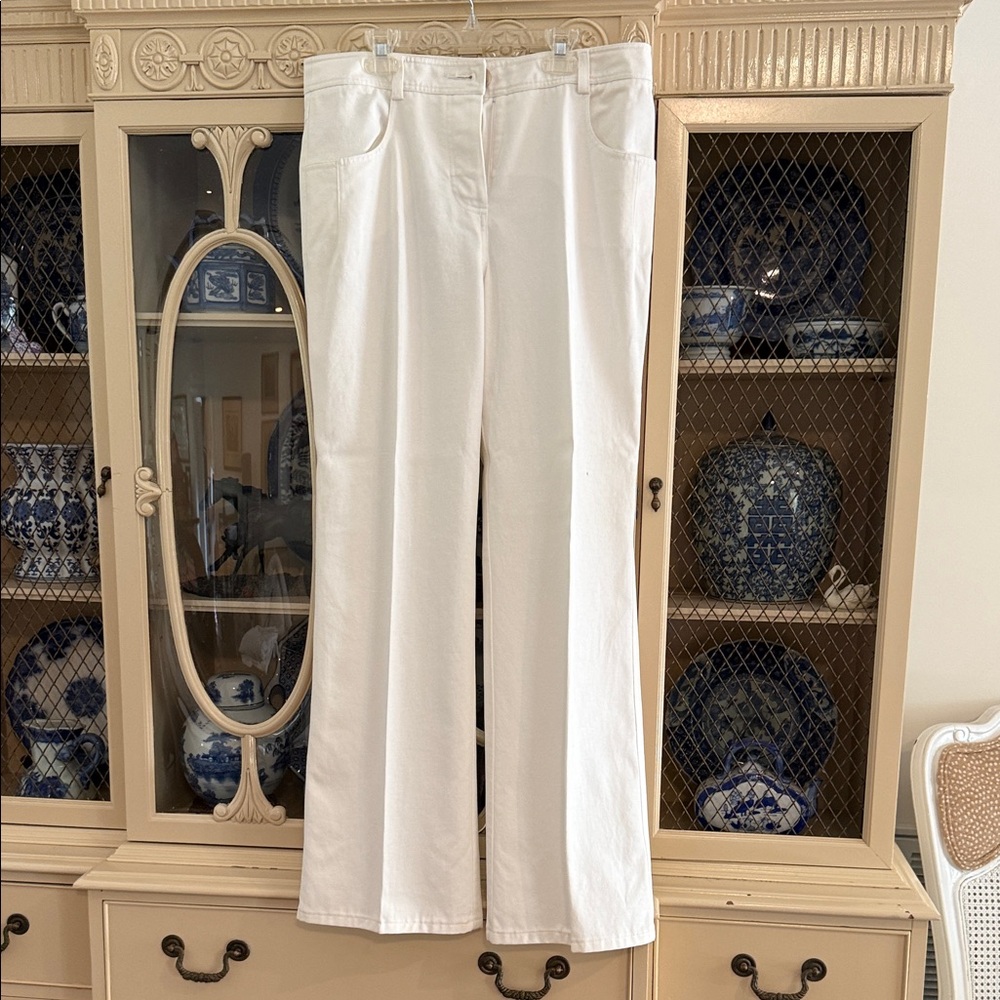 Trina Turk White Wide-Leg Pants